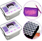 CXJINZE Diamond Painting Tools Accessories Storage Kit, Purple - Image 4