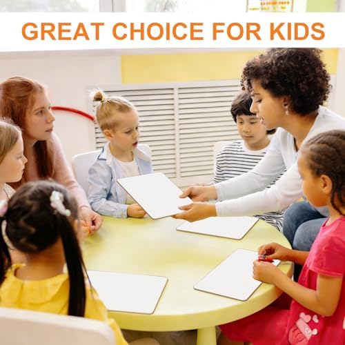 Portable Small White Board 5"x8" for Students, Personal Whiteboard Mini Lightweight Double Sided, Dry Erase Board for Kids Classroom, Individual Lapboards for Teaching with Eraser and Marker (24 Pack) - Image 7