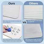 JUSTPAT 24 Pack Dry Erase Boards, 9"x12" Double Sided Easel Small Whiteboards with Lines for Kids, Students, Education Teacher Classroom, Mini Portable White Boards with 24 Markers, 24 Erasers - Image 7