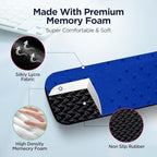 EdgeRest PostureUp L-Shaped Desk Long Wrist Rest Elbow, Forearm & Wrist Comfort Support for Table or Desk Edge, Non-Slip, Memory Foam Padding, Ergonomic Design for Work, Universal Fit, Blue - Image 2