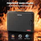 Fireproof Document Organizer with Lock, Fireproof Document Box - Image 2