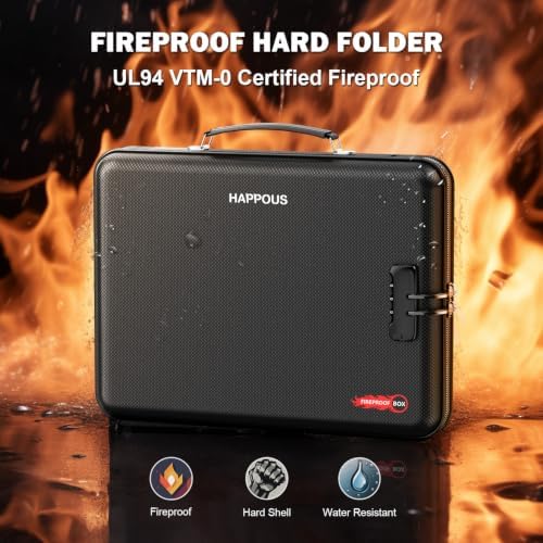 Fireproof Document Organizer with Lock, Fireproof Document Box - Image 2
