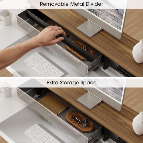 Fenge Monitor Stand with Acrylic Display Drawer for Figures & Collectibles - Image 4