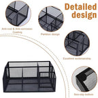 Snack Organizer for Pantry, Metal Mesh Storage Basket, Kitchen Counter Snack Box Tray, Drink Packet Holder, Tea Bag Organizer, Pantry Shelf Bin, Desk Drawer Rack for Coffee Bar, Home and Office - Image 2