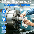 4" x 4" Anti-Static & Microfiber Wipes (100 Pcs, 200GSM) - Image 3