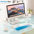 Ospelelf Keyboard Wrist Rest, Ergonomic Memory Foam Wrist Support for Typing & Gaming, Tilted Keyboard Pad, Aesthetic Desk Accessories for Office, Relief for Carpal Tunnel & Wrist Pain, Blue - Image 6