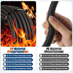 Sasylvia 1/4" X 200 ft Split Wire Loom Tubing, Cord Protector - Image 6