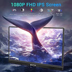 KYY Portable Monitor 15.6'' FHD 1080P USB C HDMI Gaming Monitor (Pack of 2) - Image 2