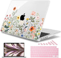 May Chen for 2026 MacBook Pro 14-inch M5 M4 M3 M2 M1 Pro/Max Chip, Release 2026 2025-2021, Model A3427 A3426 A3434 A3112 A3401 A3185, Plastic Hard Shell with Keyboard Cover, Spring Flowers by MayChen