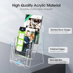 MaxGear Acrylic Brochure Holder 6"x9", 4 Tier, 2 Pack - Image 3