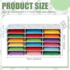 Fuutreo 1 Pc Classroom Construction Paper Storage,Eucalyptus - Image 2