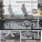 Office Chair Mat for Low Pile Carpet, 48"x60" Clear Smooth Glide with Lip - Image 4