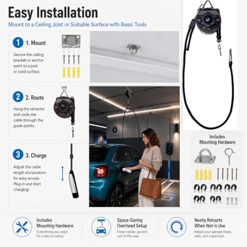 EV Charger Retractable Cord Reel - Image 2