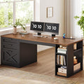 SEDETA 55.1" Farmhouse Office Desk with 3 Drawers for Home Office by SEDETA