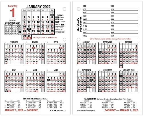 AT-A-GLANCE 2022 Daily Desk Calendar Refill by AT-A-GLANCE, 4-1/2" x 7-1/2", Loose-Leaf (E71250) - Image 6