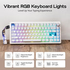 MechLands CIDOO QK75 VIA Programmable 75% Compact Keyboard with KiiBoom Premium Acrylic Transparent Keyboard Dust Cover - Image 4