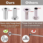 CKE 120 Pack T316 Stainless Steel Protector Sleeves for 1/8" Wire Rope Cable Railing, Marine Grade Protective Sleeves Deck Cable Railing Kit for Wood Posts DIY Balustrade, CR01 - Image 2