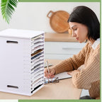 Juexica 1 Pack 15 Tier Scrapbook Paper Organizer for Sizes 8.5" x 11" - Image 6