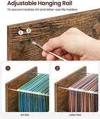 VASAGLE 2 Drawer File Cabinet, Rolling Printer Stand - Image 6