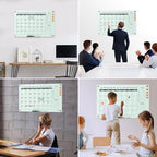 TSJ OFFICE Glass Calendar Whiteboard - 36" x 24" Monthly Planner for Wall - Image 6