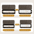 2 Pack Handwoven Cable Management Box with Lid, Decorative Cord Organizer for Power Strips, Chargers, TV Wires, Desk, Home & Office Storage, Plastic Rattan Strap - Image 4