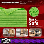 AIDEA Microfiber Cleaning Cloth, 10PK, Microfiber Towels for Cars, 12"×12" - Image 6