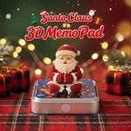 3D Calendar 2027, Desk Time Piece Calendar 2027,Tear-Away 3D Paper Art Notepad w LED Lights,Creative 3D Memo Artsy Pad Calendars, DIY Paper Carving Gift (Santa Claus) - Image 2