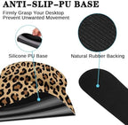 Arttown Keyboard Mouse Pad Set, 4 in 1 Desk Mat Set Leopard Cheetah - Image 5