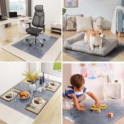 [Tempered Glass] 36" x 46" Glass Office Chair Mat for Carpet - Image 6