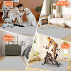 KMAT Office Chair Mat, 45x53in Heavy Duty Hardwood/Tile Floor Protector, Computer Desk Mat for Rolling Chairs, Work, Study, Office, White - Image 7
