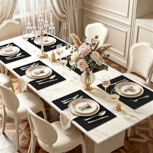 homing Faux Leather Heat Resistant Placemats 8 Packs - Image 2