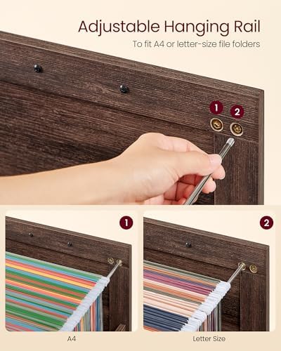 VASAGLE File Cabinet with 2 File Drawers, Printer Stand, Fit A4 Letter Size - Image 5
