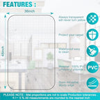 Office Chair Mat for Carpet, 2 Pack, 47'' x 59'' Clear Floor Mat for Carpeted Floors, Thick and Sturdy Carpet Protector with Grips, Easy Glide and Flat Without Curling., Transparent - Image 6