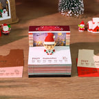 3D Art Calendar Memo Pad 2027,Time Piece Calendar 3D Christmas Elf Notepad Creative Rip Away Calendar Paper Carving Note - Image 4