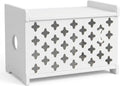 SKAGIT Wooden WiFi Router Storage Box Hider, Decorative Projector Box Hider Rack Countertop, Cable Management Organizer for Modem, Router, Power Strip, and Small Accessories White by Unknown