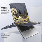 May Chen for 2026 MacBook Pro 14-inch M5 M4 M3 M2 M1 Pro/Max Chip, Release 2026 2025-2021, Model A3427 A3426 A3434 A3112 A3401 A3185, Plastic Hard Shell with Keyboard Cover, Black Sea Wave - Image 6