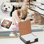 Diamond Art Painting Note Box, 4pcs Cats and Dogs PU Gem Art Storage Container with 640 Sheets, Relaxing DIY Craft Kit for Home Office Organization Birthday Anniversary - Image 6