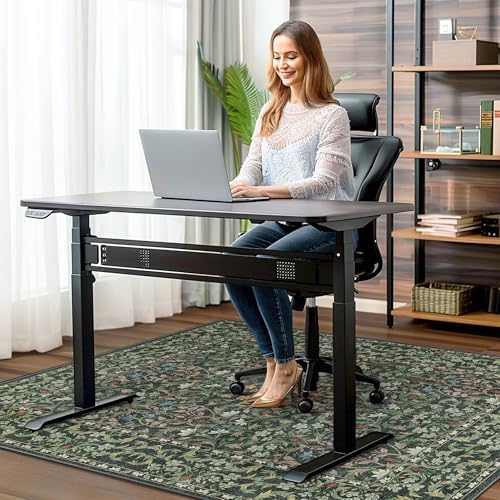 36"x60" Office Chair Mat for Hardwood Floor, Non-Slip Washable Moss Green - Image 2