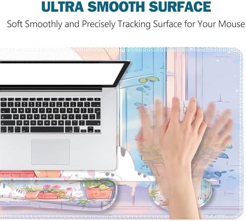 ToLuLu Extended Gaming Mouse Pad, Ergonomic Keyboard Mouse Wrist Rest Set - Image 3