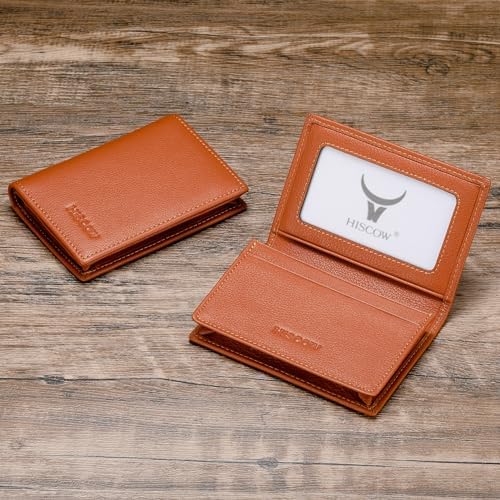 HISCOW Full Grain Leather Business Card Holder Case - Image 2
