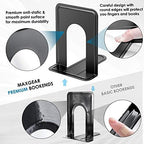 MaxGear Book Ends Universal Premium Bookends for Shelves, Non-Skid Bookend - Image 2
