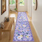 DUKINO 2x8 Runner Rug, Washable Runner Rug for Kitchen Non Slip, Purple by DUKINO