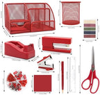 12 in 1 Red Desk Organizers and Accessories for Office Home School - Image 5