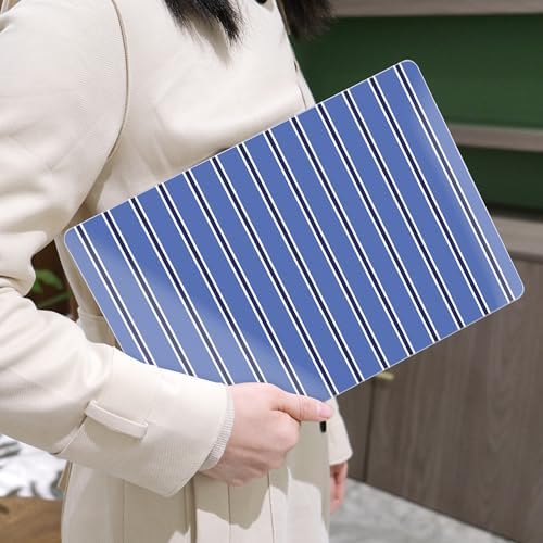 MEEgoodo for M5/M4/M3/M2 MacBook Air 15 inch Case 2026 2025 2024 2023, Case Fit Model (A3448/A3241/A3114/A2941) for MacBook Air 15.3 inch, Blue and White Stripes - Image 6