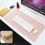 Ruby Lil Natural Cork Large Desk Blotter Protector,Waterproof Office Desk Pad with Stitched Edge,Pink,140x70cm by RubyLil