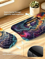 2-in-1 Set, Ergonomic Keyboard Stand with Wrist Rest and Mouse Pad with Wrist Support, Memory Foam for Carpal Tunnel Pain Relief, Improves Wrist Typing Posture, Starry Sky - Image 4