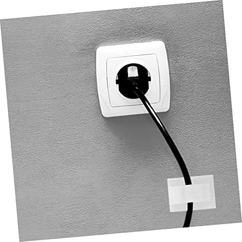 Lurrose 2sets 100pcs Self Adhesive Cable Clips Cord Holders for Desk Wall Cable Management for Home Office Prevents Tangling Keeps Safe 100pcs*2 - Image 2