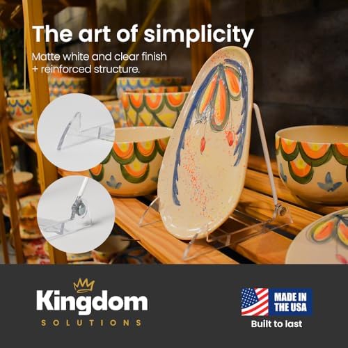 KINGDOM SOLUTIONS - 6.25" White Acrylic Display Stand Made in USA - 12 Pack - Image 6