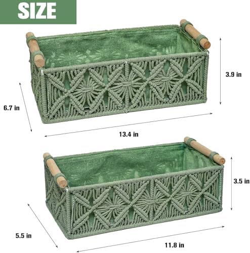 Boho Decor Basket for Toilelt Paper Storage Baskets for Organizing - Image 7