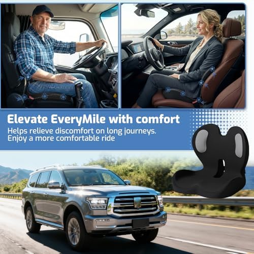 Seat Cushion,Memory Foam Chair Cushion for Office and Car - Image 5